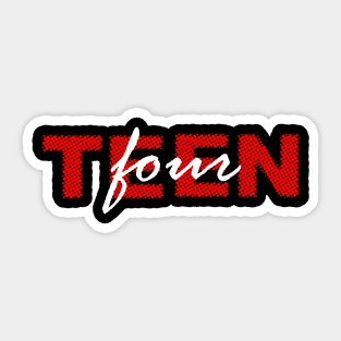 Fourteen Sticker